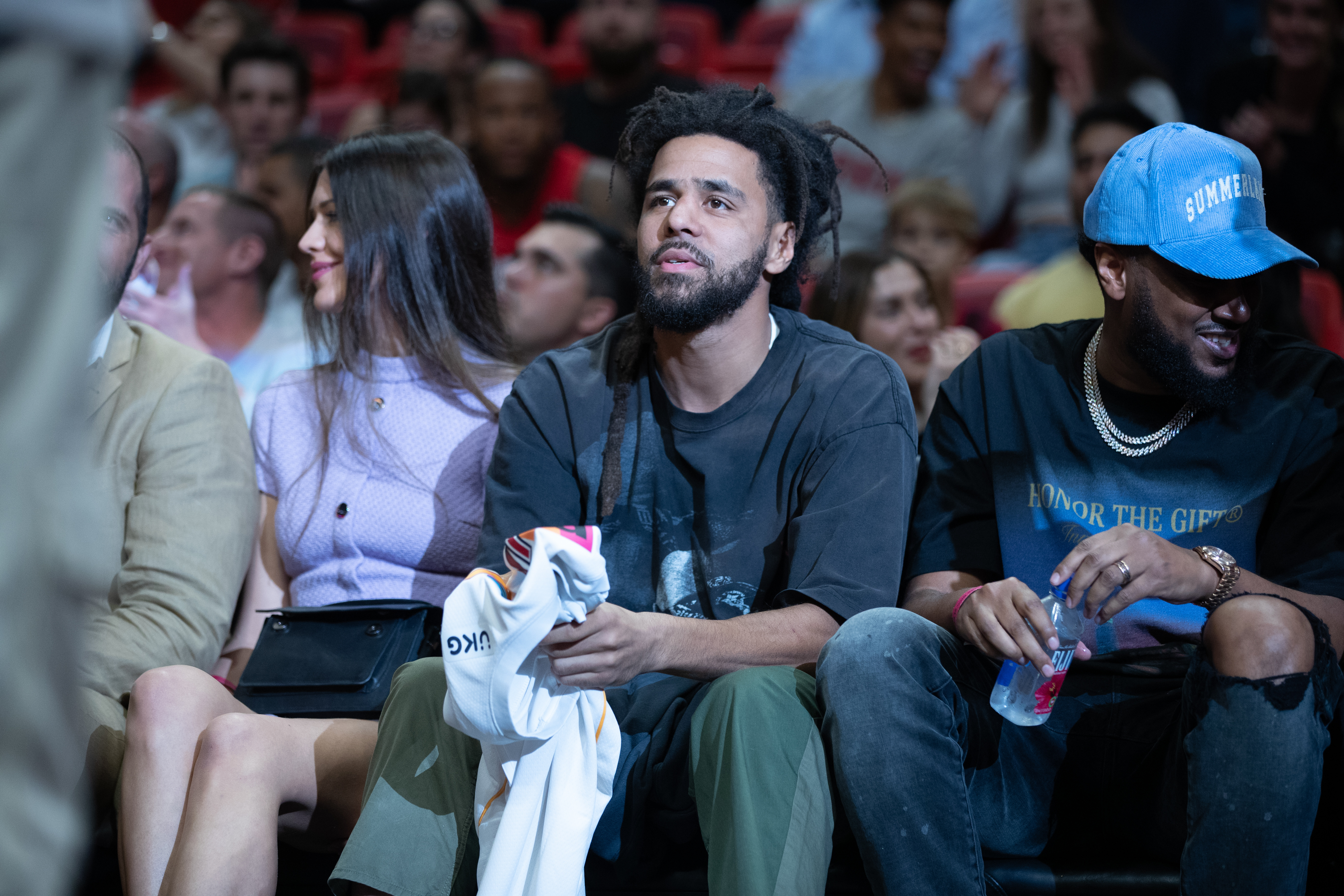 J. Cole Appears In Toronto For Raptors Game
