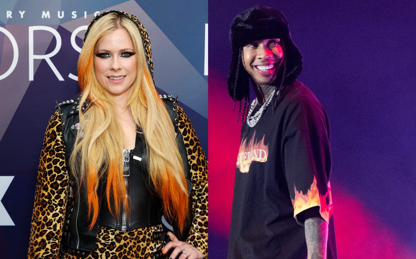 Avril Lavigne & Tyga Hug Outside NOBU, Artists Leave Dinner In Same Vehicle