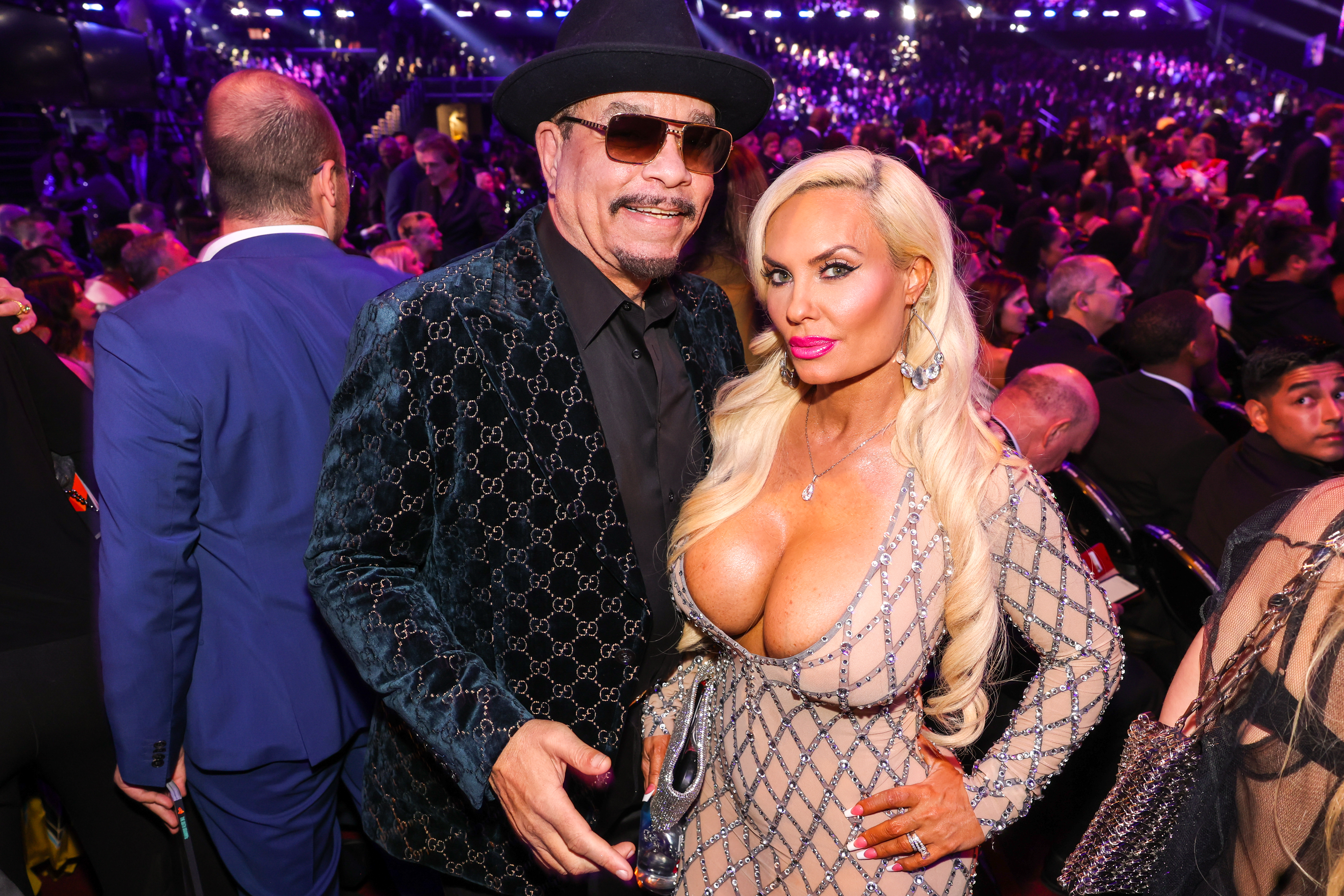 Ice-T Reacts To Man Checking Out His Wife Coco At The Grammys photo