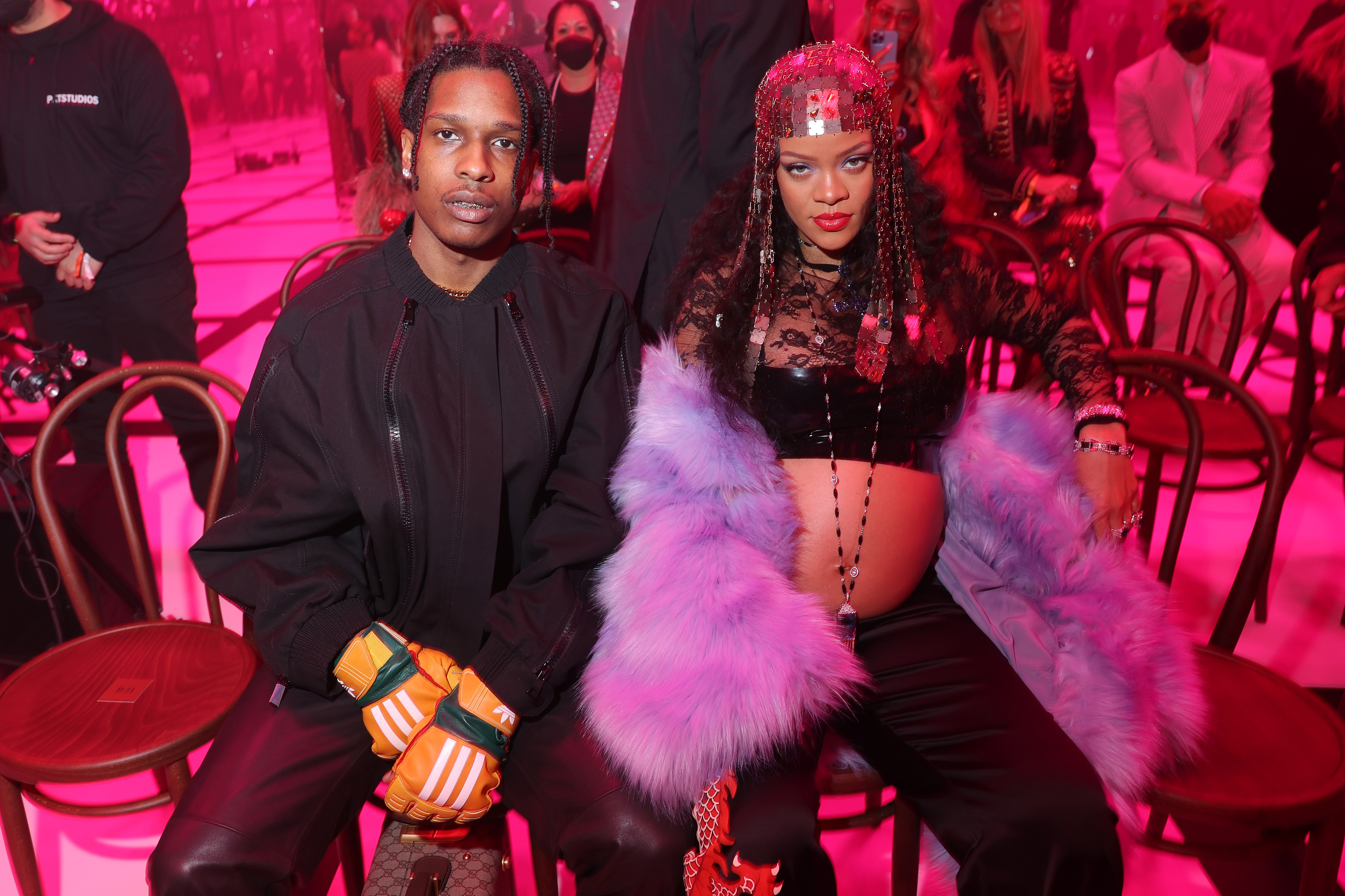 Rihanna & A$AP Rocky Turn Heads During Milan Date Night, PETA Gifts Singer Faux Fur Coat