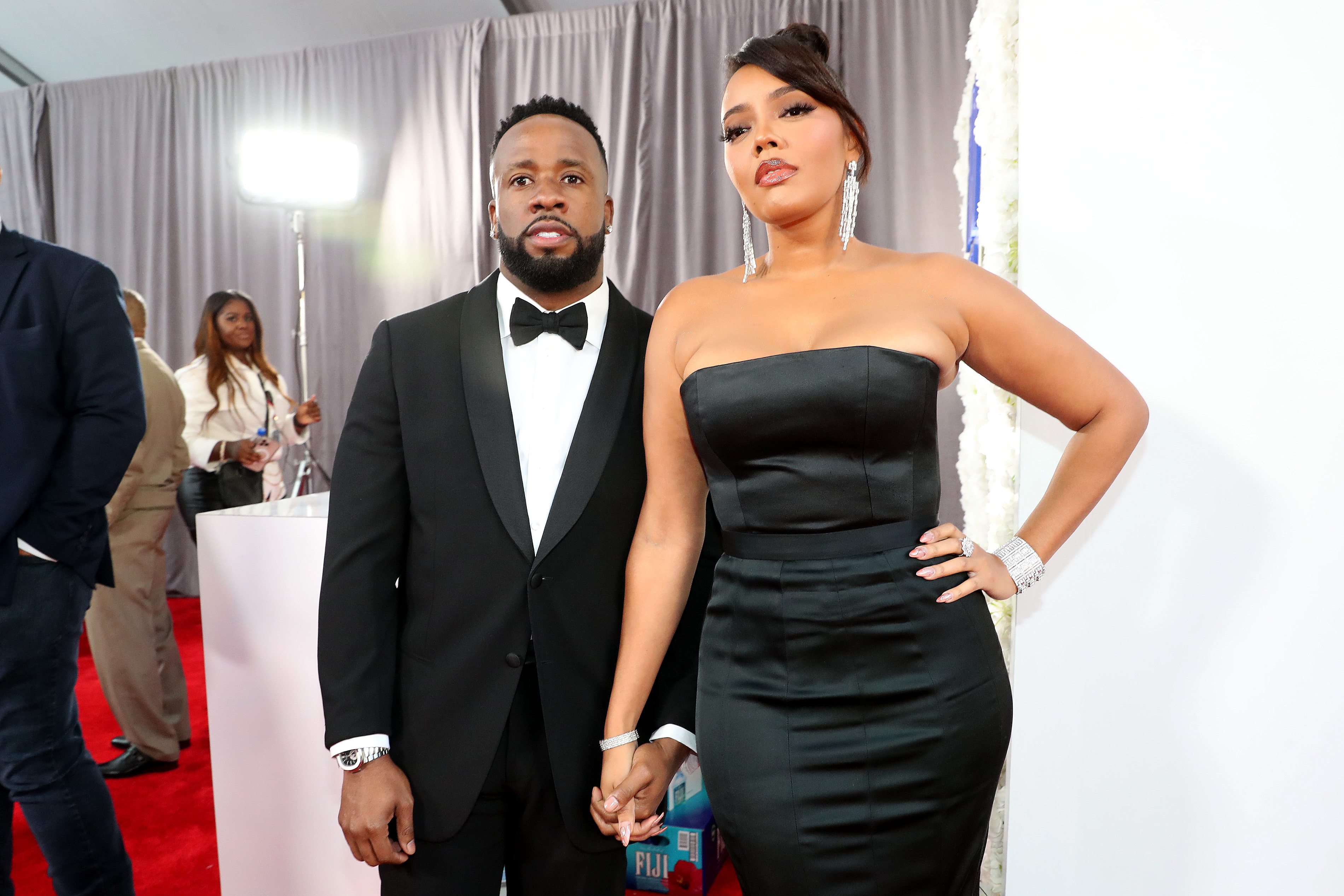 Angela Simmons & Yo Gotti Step Out For Grammys Date Night
