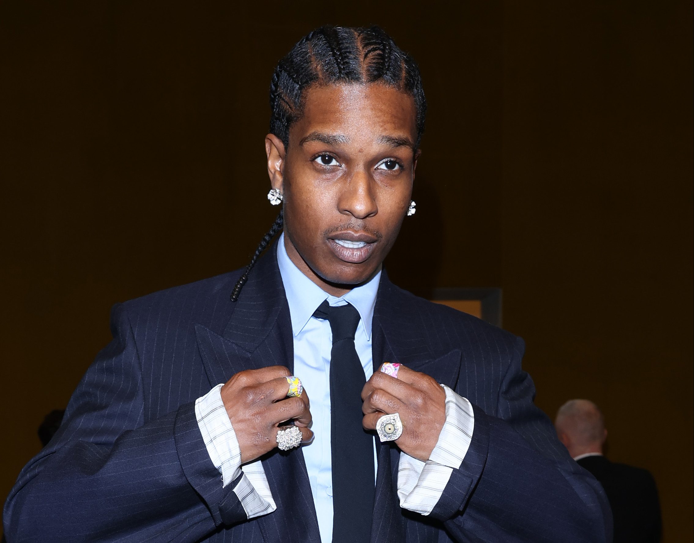 ASAP Rocky Has Gucci Logo Braided Into His Hair