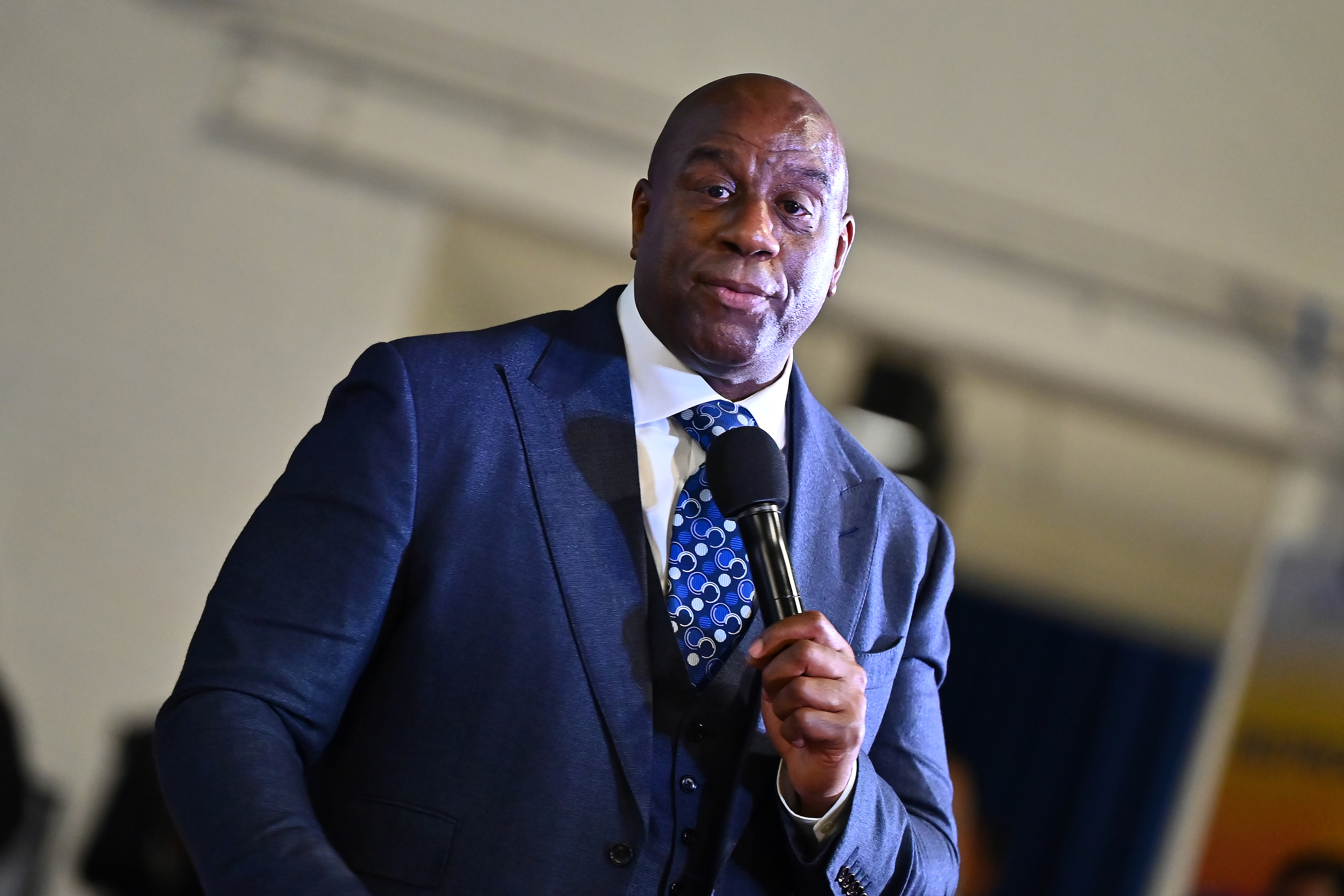 Magic Johnson Part Of Group Seeking To Buy Commanders For Record-Breaking Price