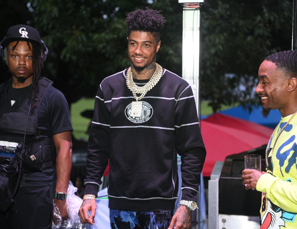 Blueface Surprises Son With Stacks Of Cash: Watch