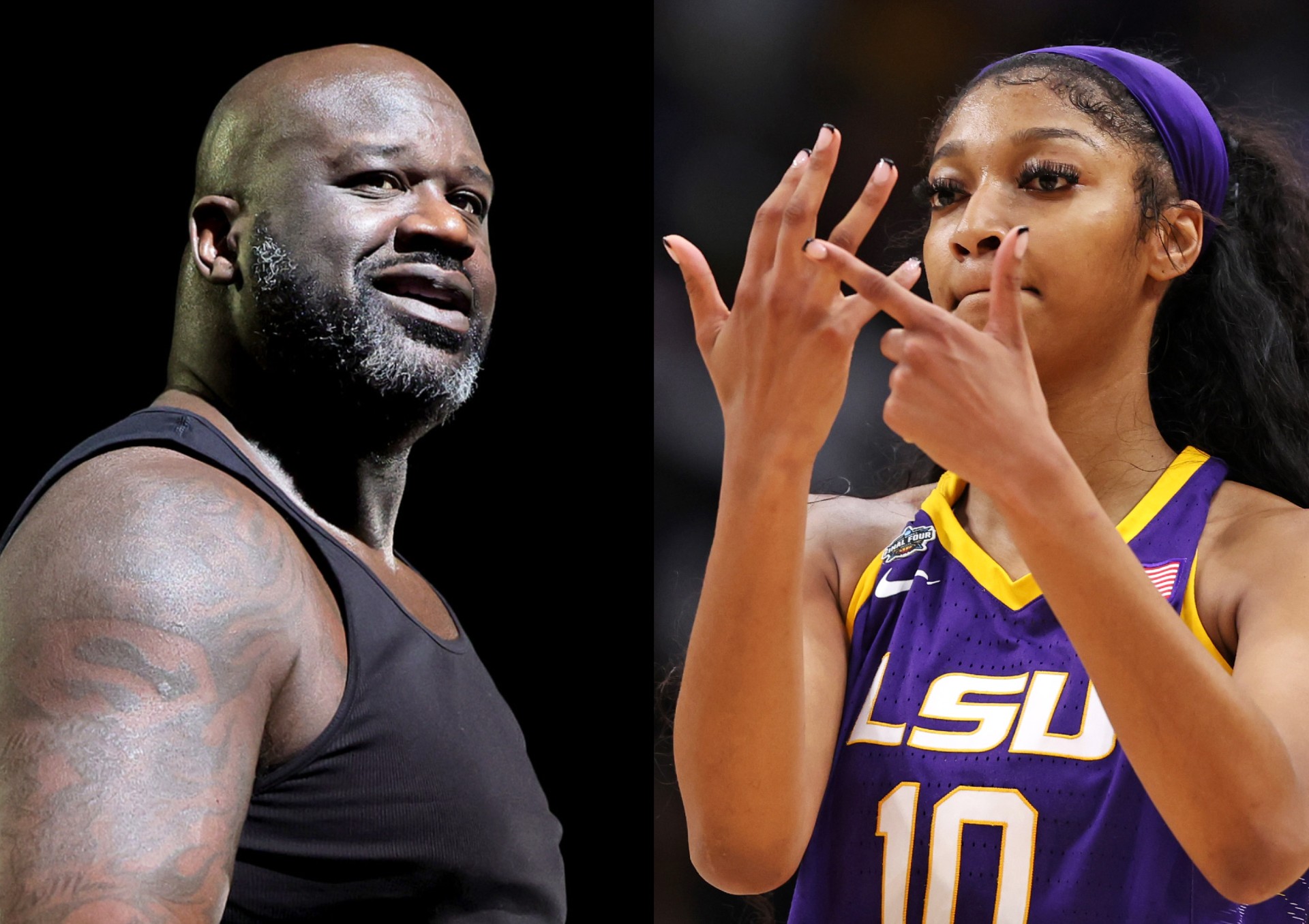 Shaq Fiercely Defends LSU's Angel Reese Against Dave Portnoy's ...