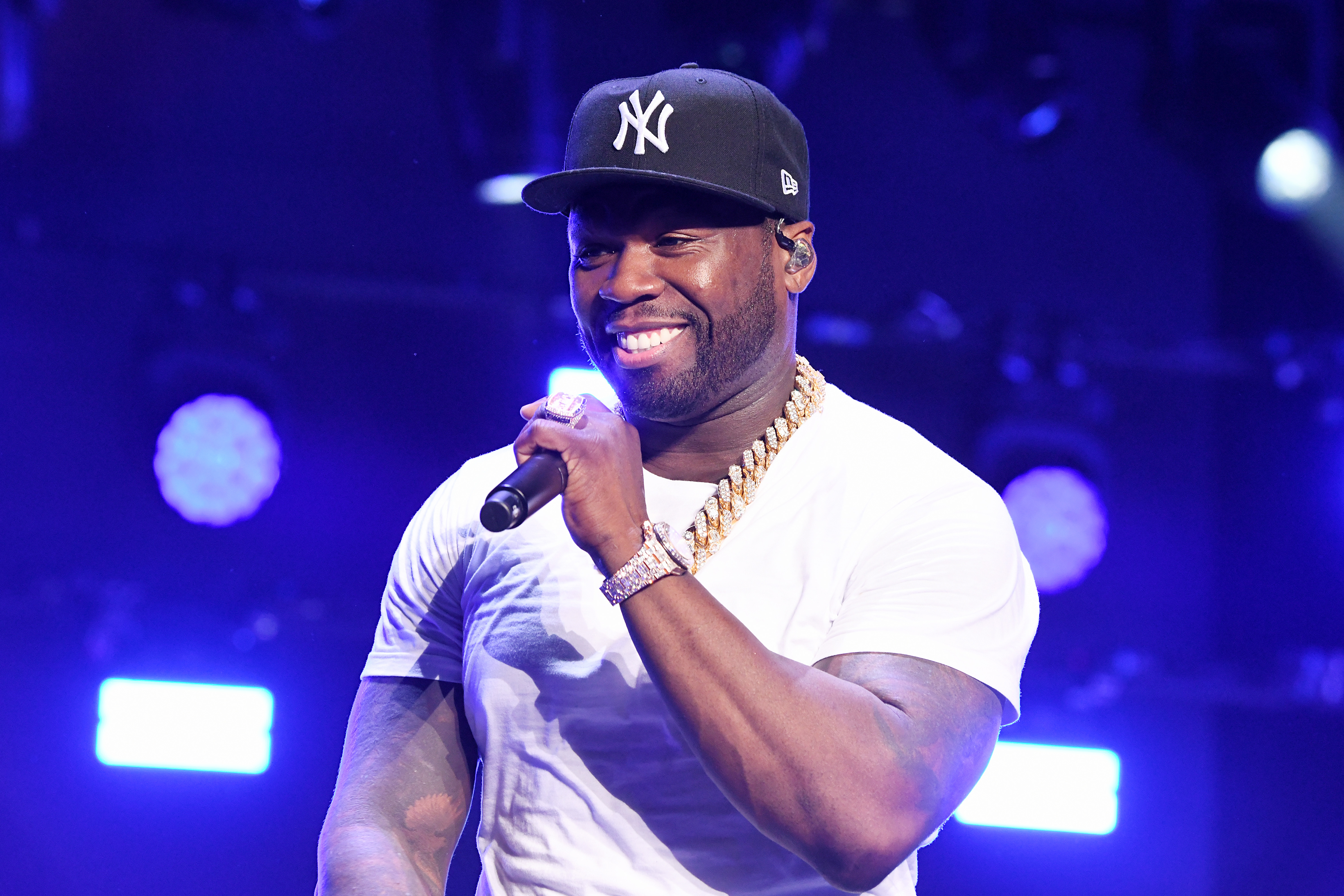 The Real Reason 50 Cent Was Upside Down In The Super Bowl Halftime