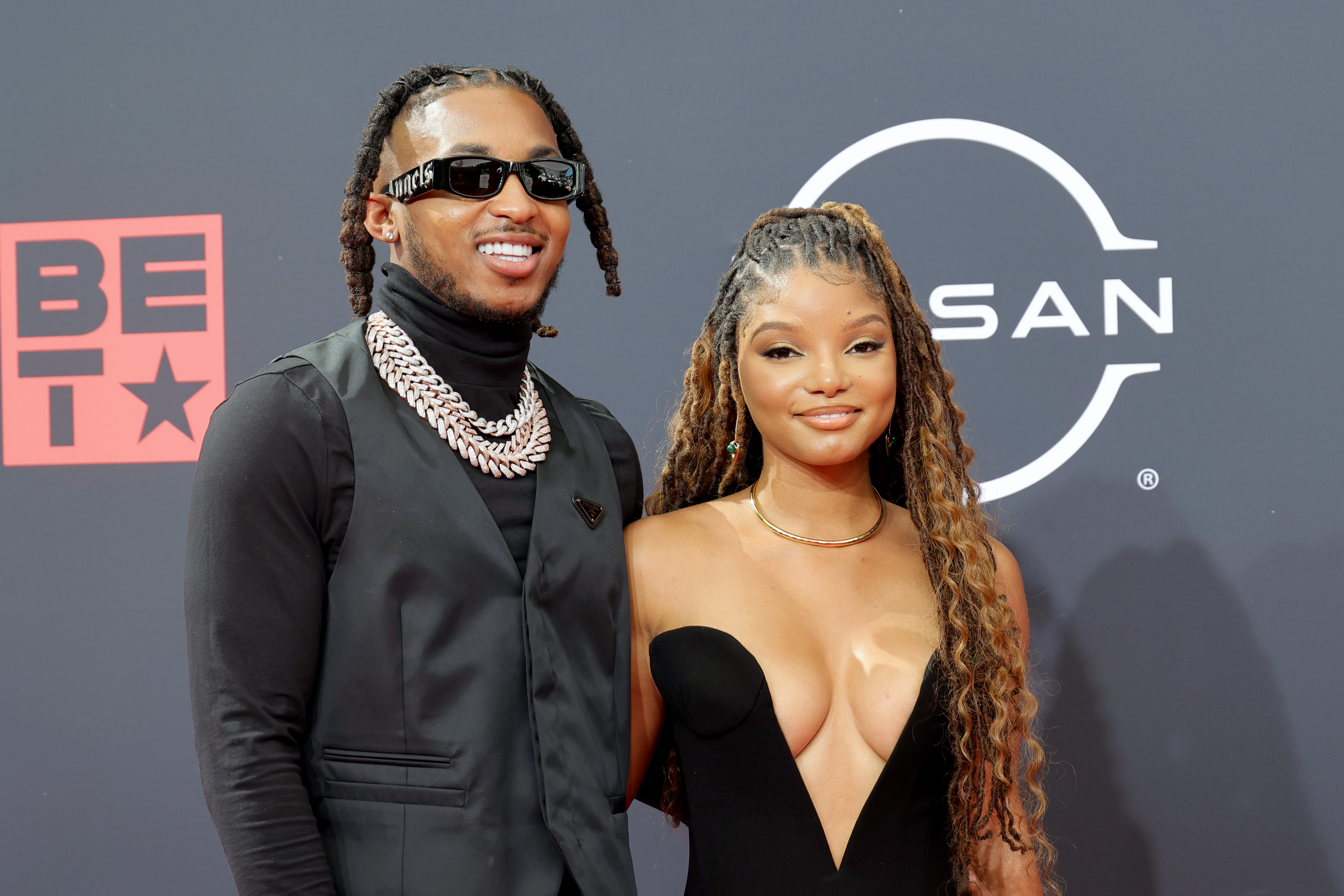 Halle Bailey Jumps For Joy When Seeing DDG Before Covering Him In Kisses For TikTok