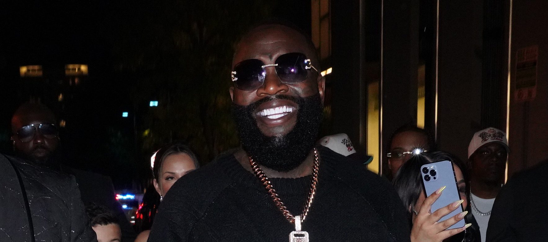 Rick Ross Boasts His Massive Fire Truck For His Promise Land Car Show