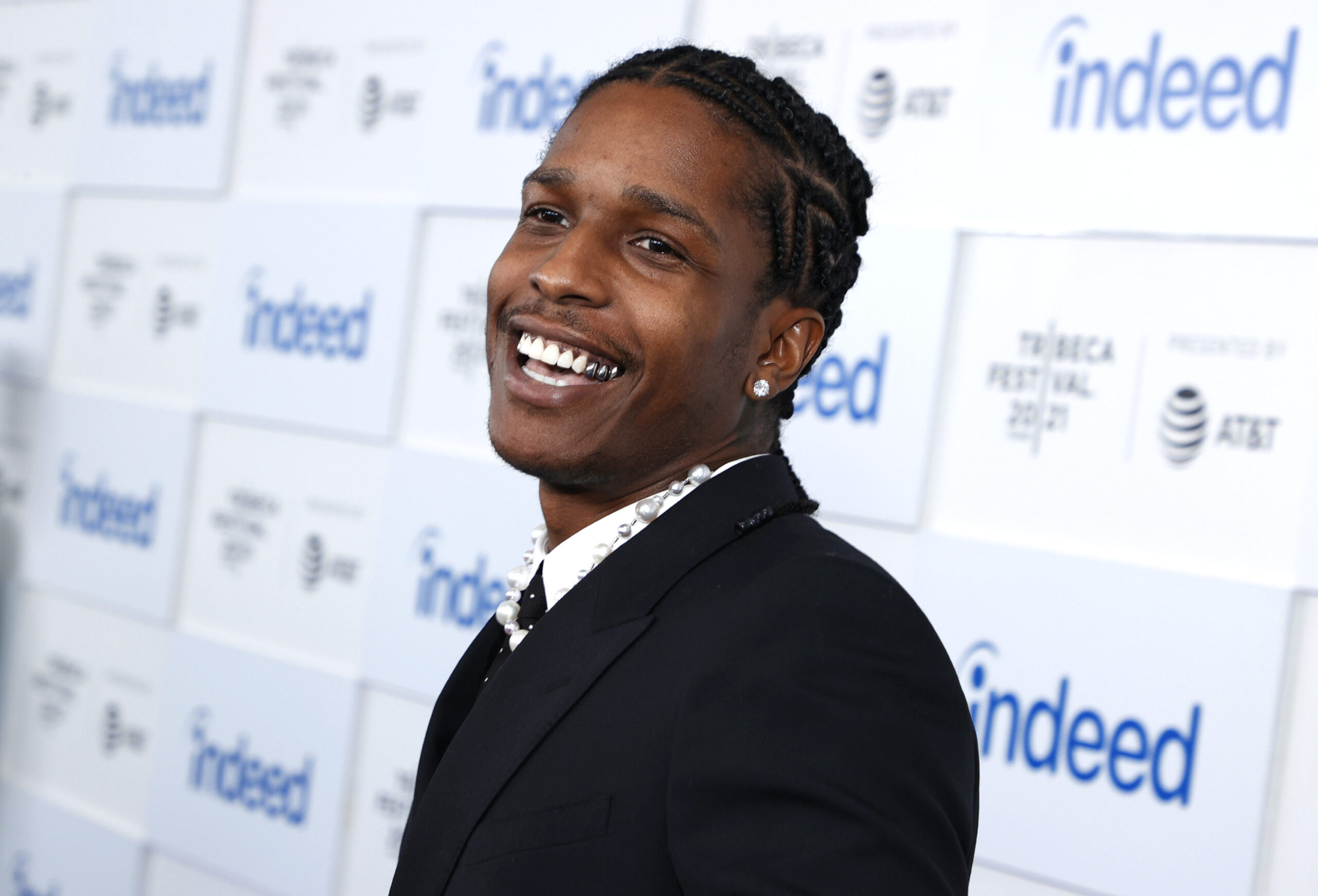 ASAP Rocky Dons Stacks On Stacks Of Gold Chains While Filming Video ...