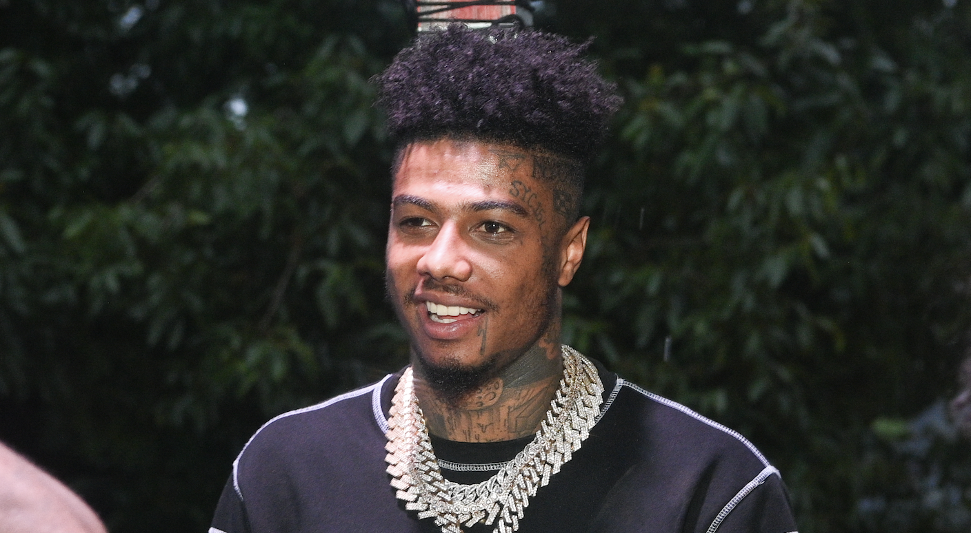 Blueface Posts Up With Ankle Monitor & Kids On Instagram Story