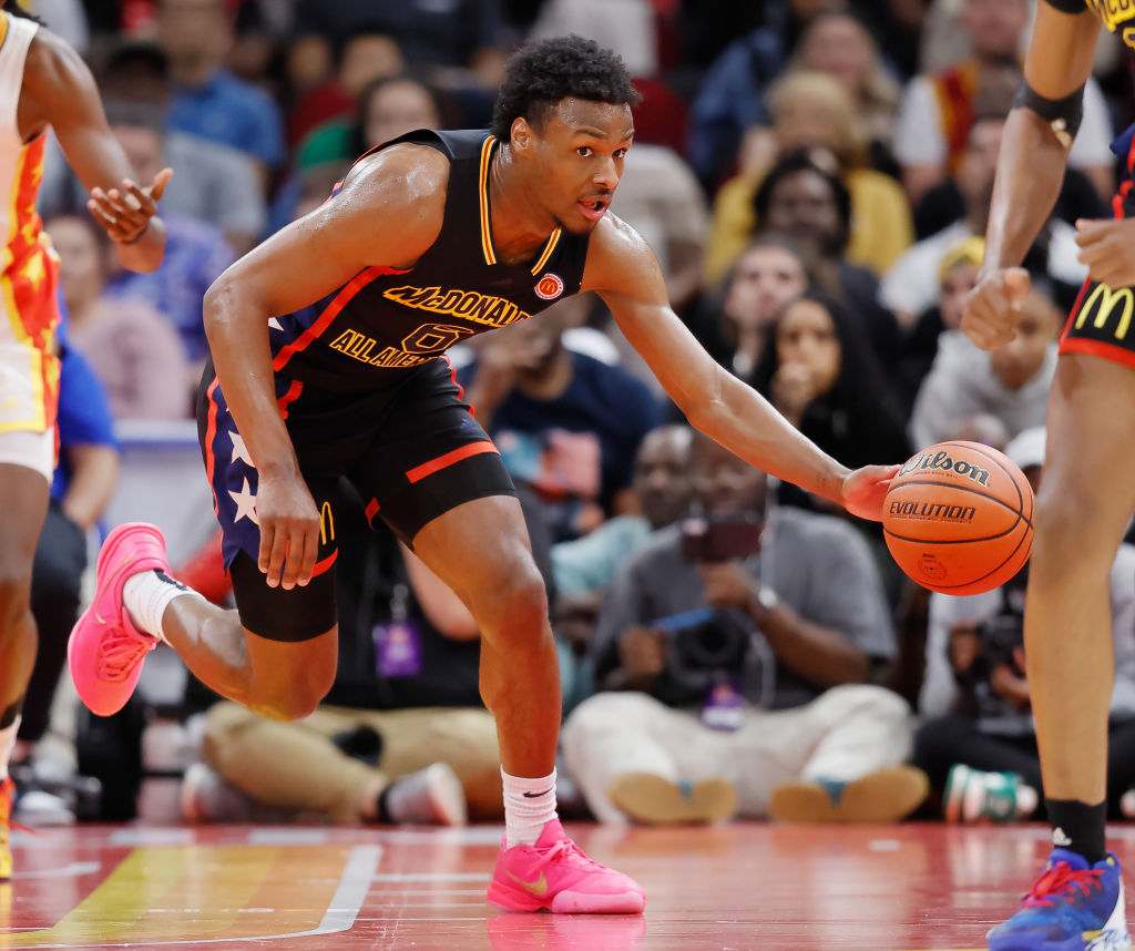 LeBron James's Son Bronny Debuts McDonald's All American Game Jersey