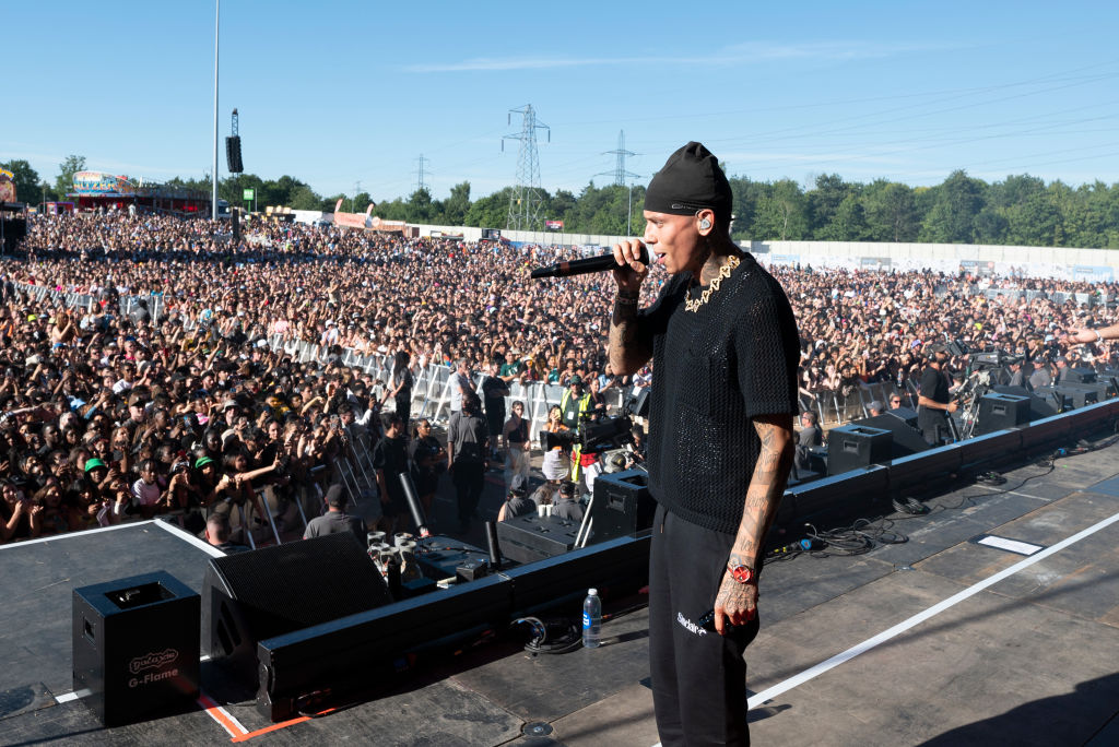 Central Cee perfroming at Wireless Festival in the UK in 2022. 