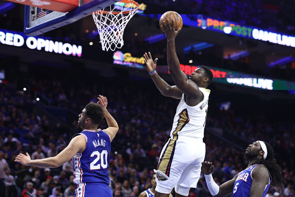 Zion Williamson playing for the New Orleans Pelicans