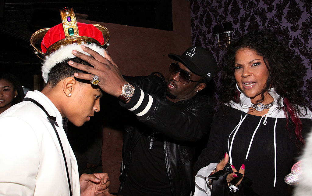 diddy with Misa Hilton and their son