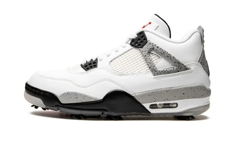 Jordan 4 Golf "White Cement" Shoes