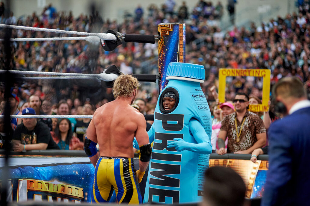 KSI at WrestleMania 39