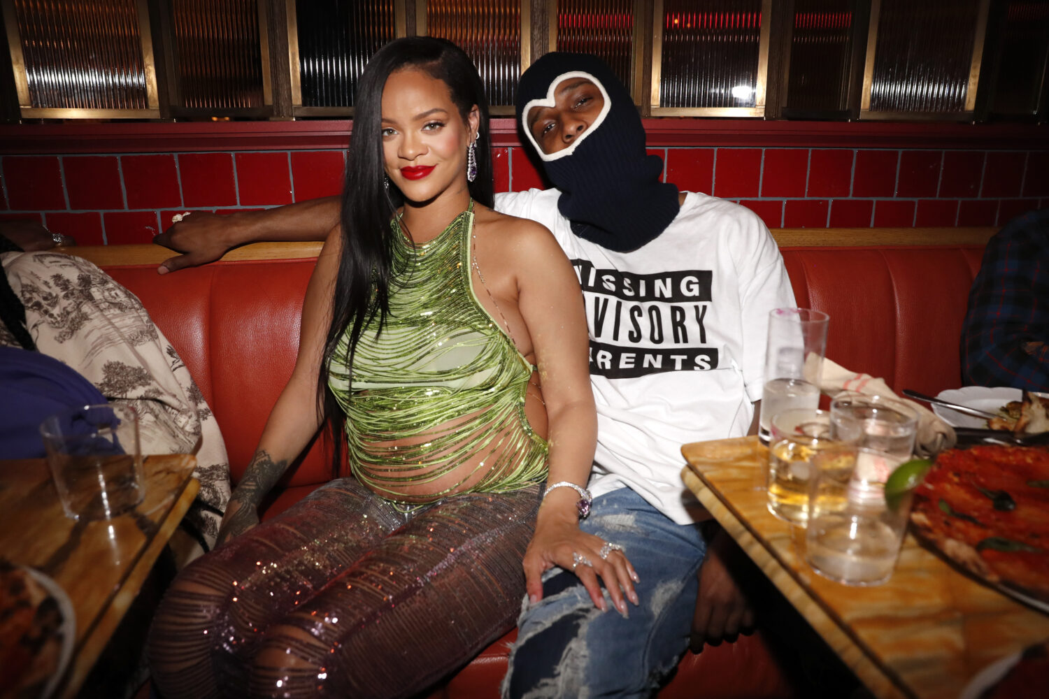 Rihanna & ASAP Rocky Coordinate In All-Blue Denim Outfits For Pharrell's  Paris Fashion Show