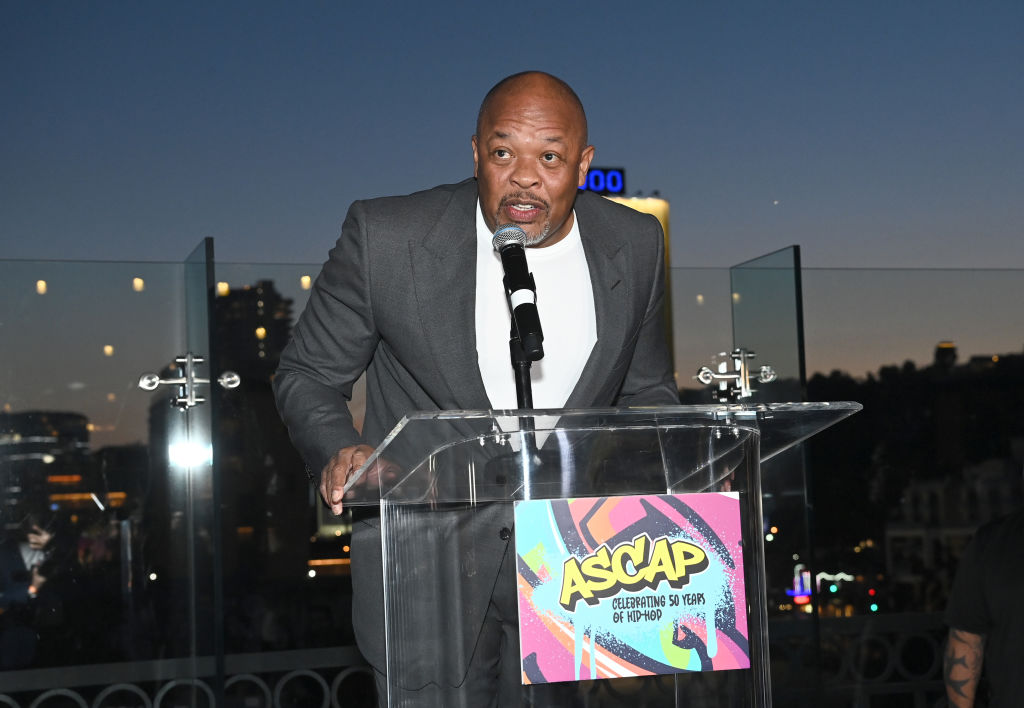 Dr. Dre, Angie Martinez Receiving Hollywood Walk-Of-Fame Stars