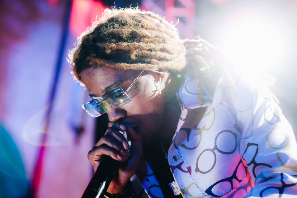 Lil Twist on stage at Lil Wayne's 2021 UPROAR festival