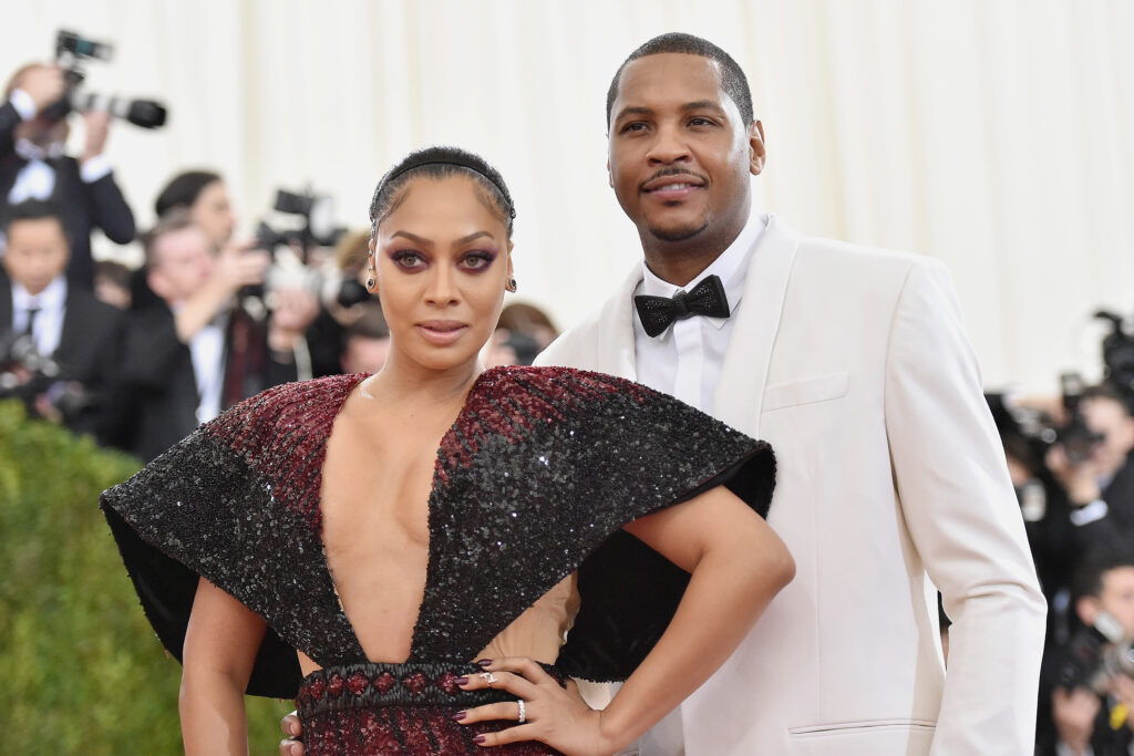  La La Anthony (L) and Carmelo Anthony attend the "Manus x Machina: Fashion In An Age Of Technology" Costume Institute Gala
