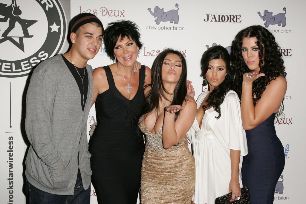 Rob Kardashian, Kris Jenner, Kim, Khloe and Kourtney