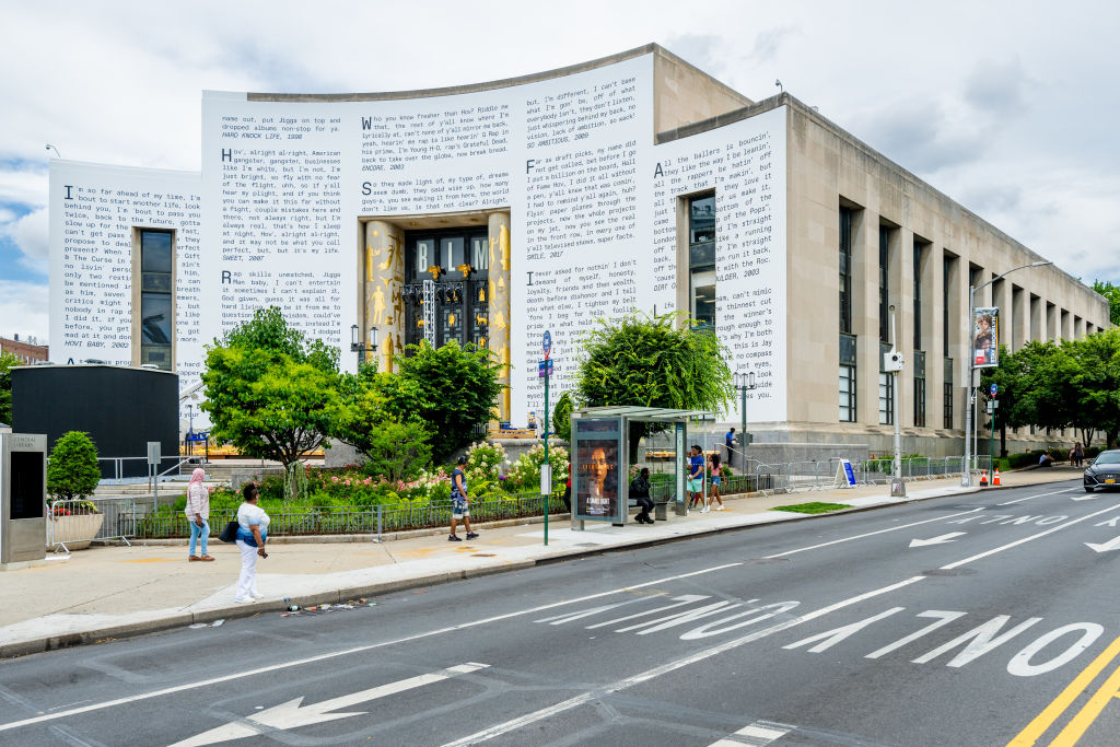 Brooklyn Public Library Decorated With Jay Z Lyrics