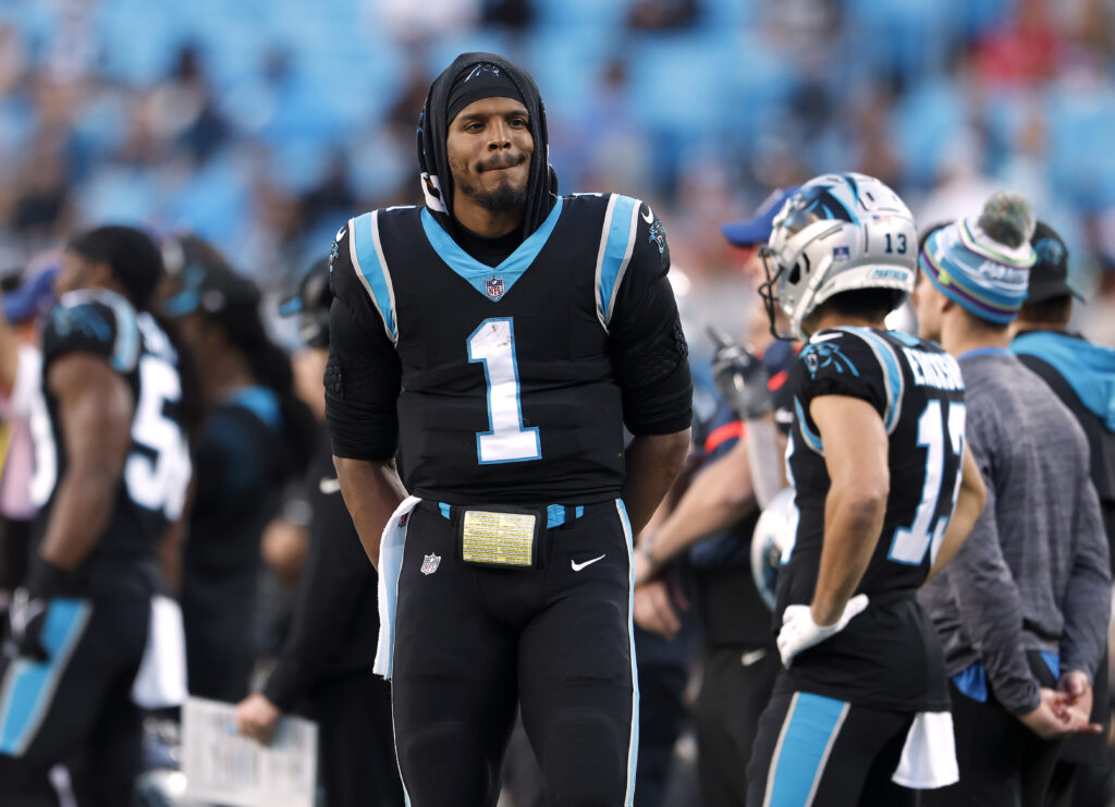 Carolina Panthers QB Cam Newton leaves Super Bowl 50 rocking his signature  style.