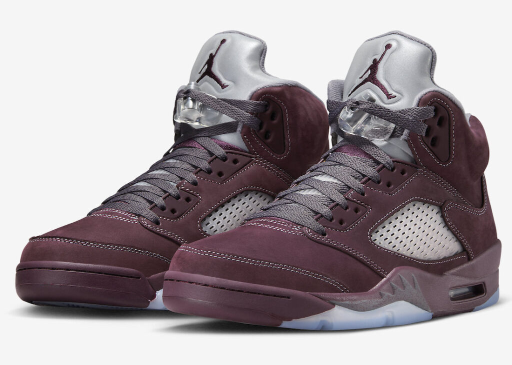 burgundy jordan 5