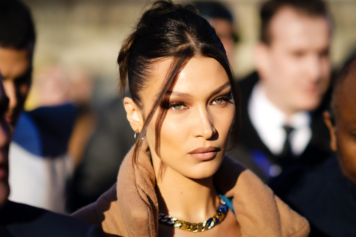 Bella Hadid Debuts a Hot Eyebrow Piercing at Gigi Hadid's NYC Party