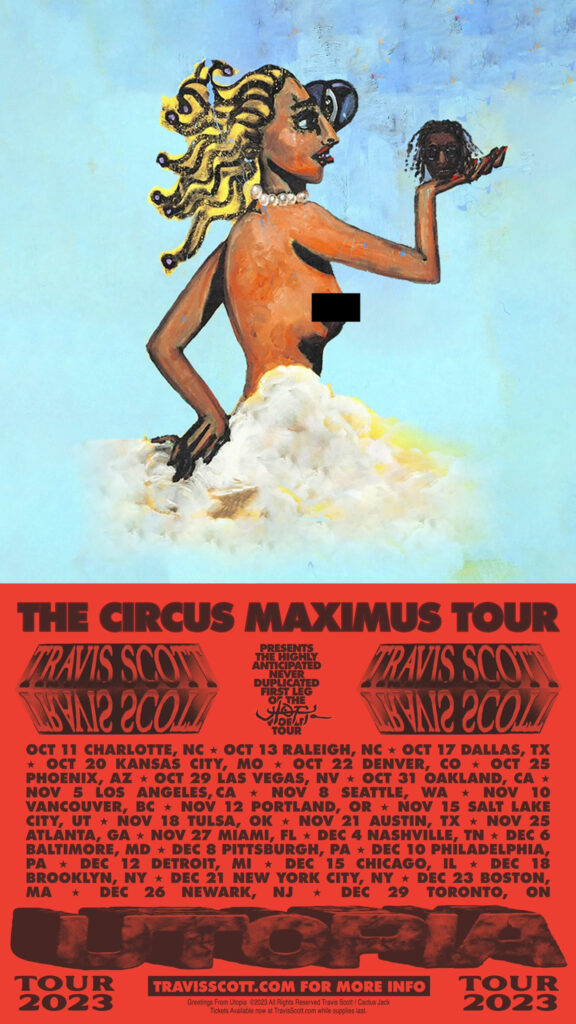 Travis Scott Announces "Circus Maximus" Tour Dates
