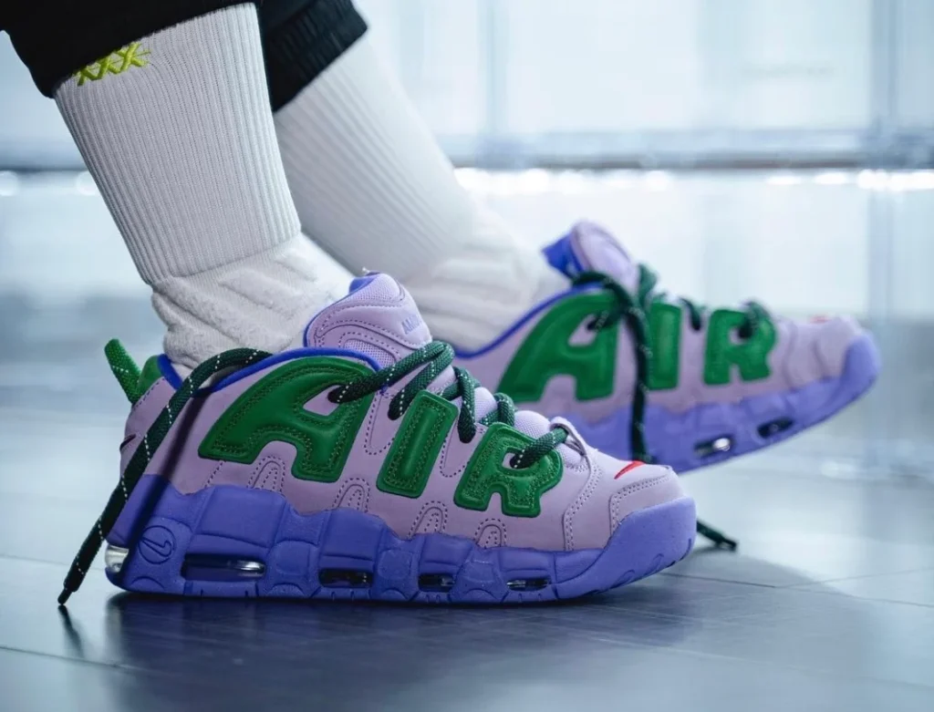 Nike Air More Uptempo Low x AMBUSH Lilac On-Feet Photos