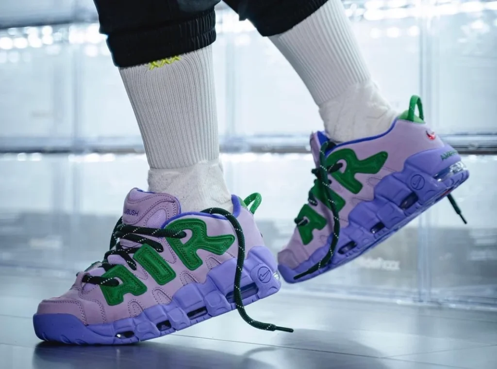 Nike Air More Uptempo Low x AMBUSH Lilac On-Feet Photos