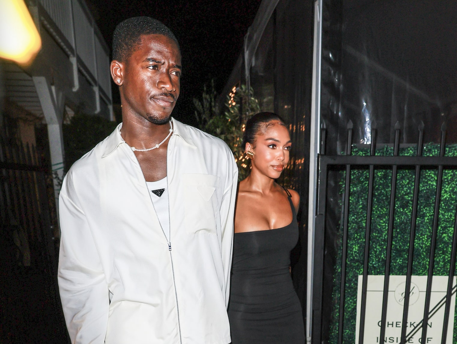 Lori Harvey’s Cutout Catsuit Shows Serious Cleavage During Damson Idris Date Night