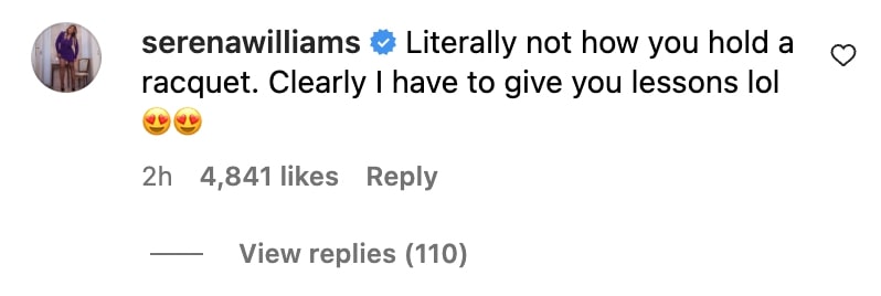 Serena Williams Comment