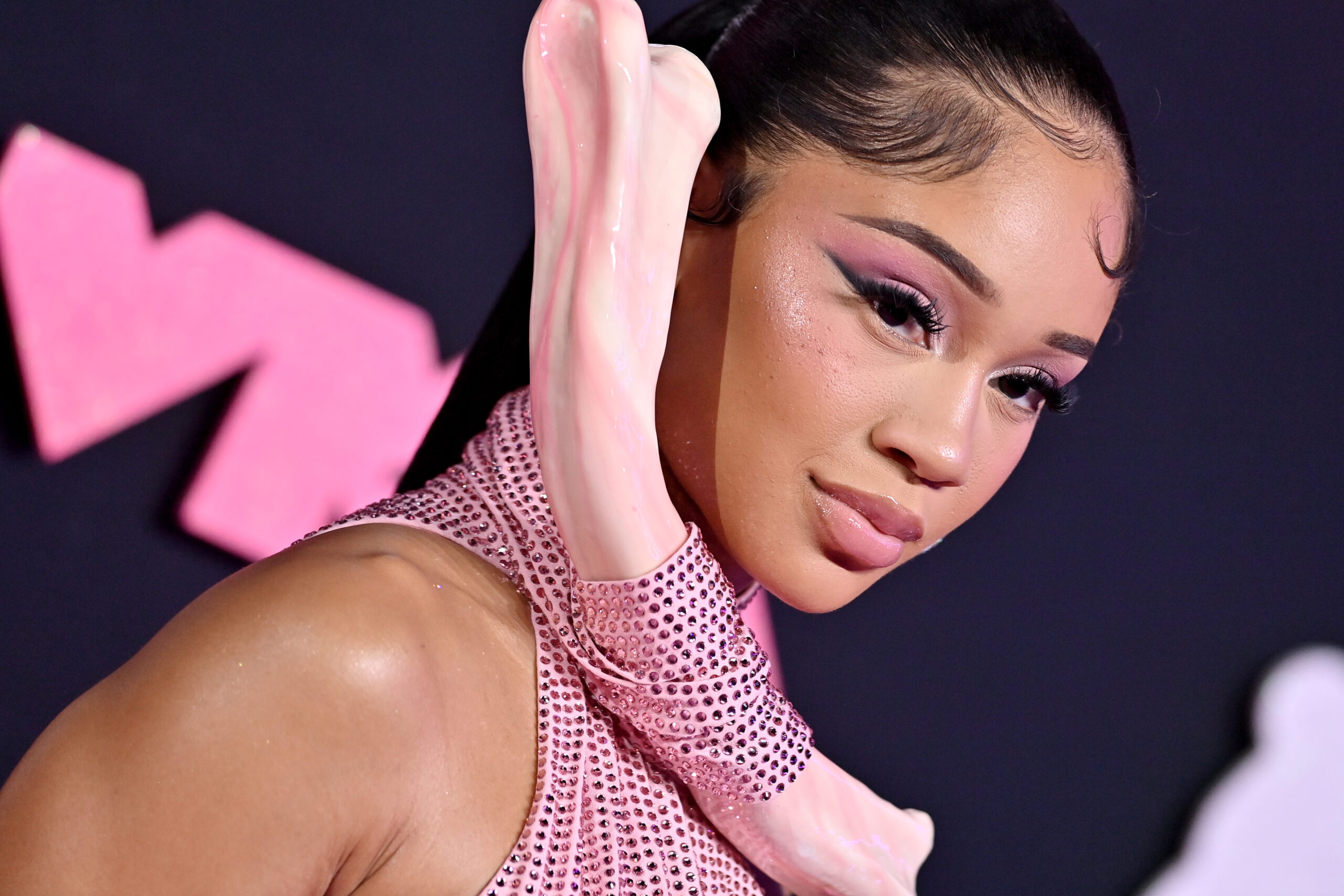 Saweetie Roasted For Bone Dress And Teleprompter Mishap