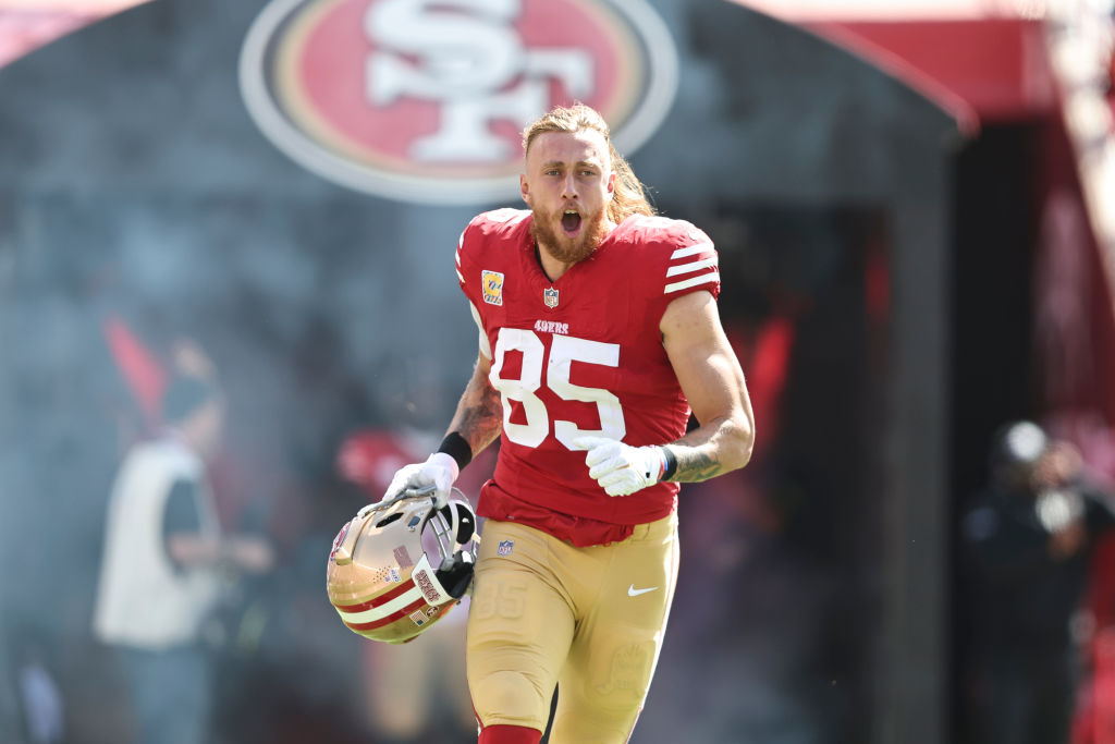 Download George Kittle Jersey 85 Wallpaper