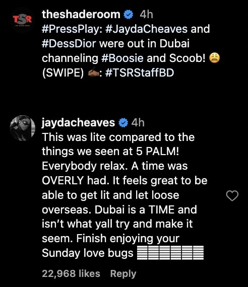 Jayda Cheaves The Shade Room