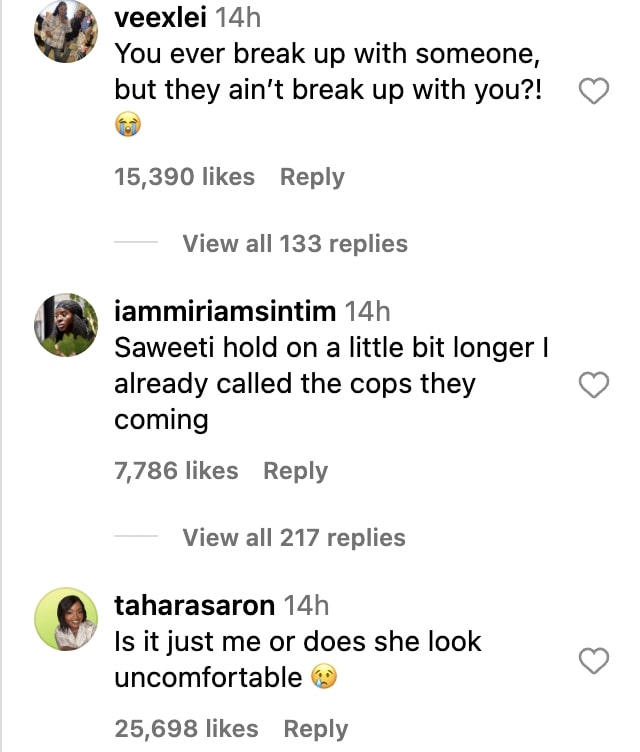 YG Saweetie Comments