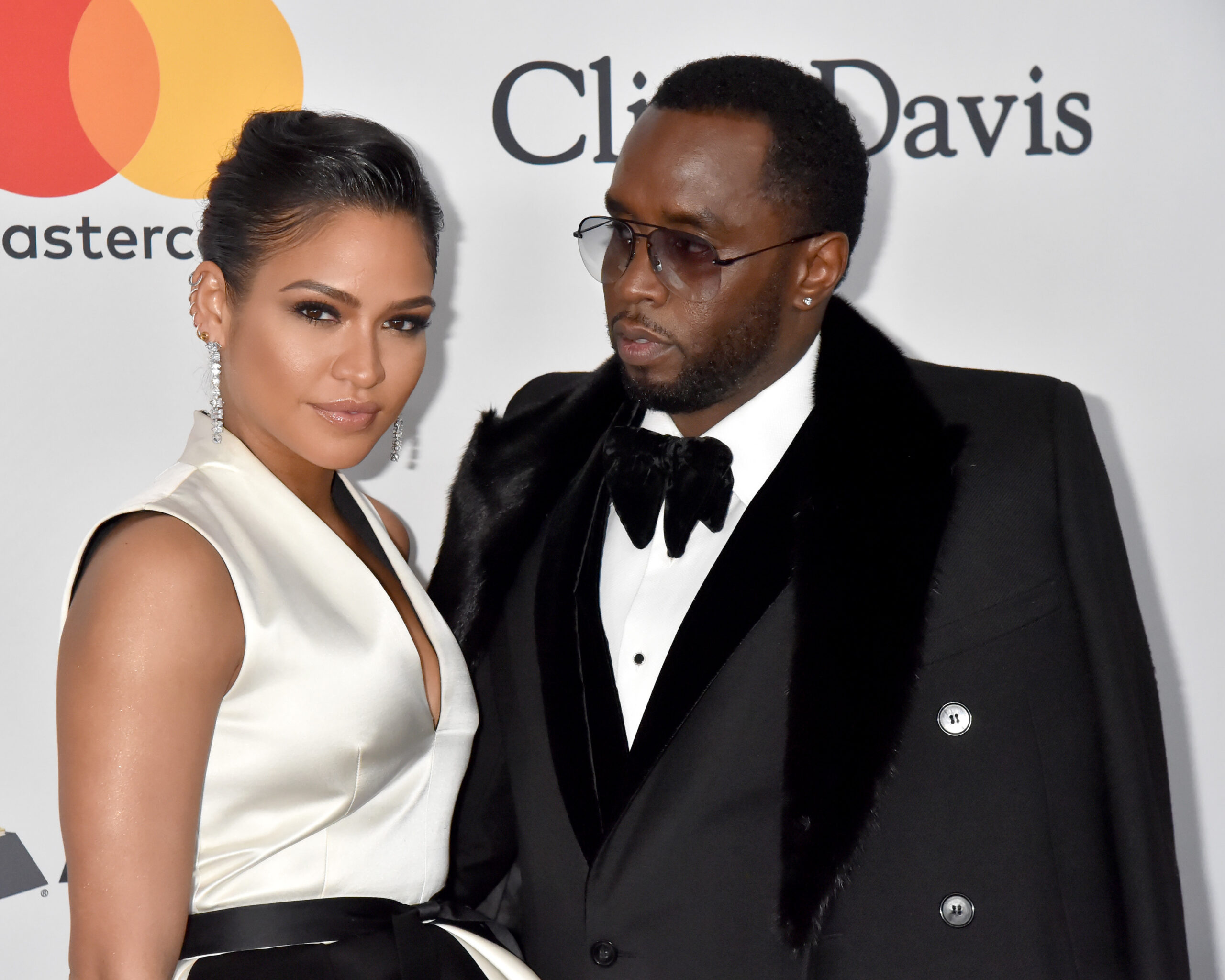 Diddy with ex-girlfriend Cassie, who was seen on CCTV footage obtained by CNN getting physically assaulted by the music mogul in 2016. 