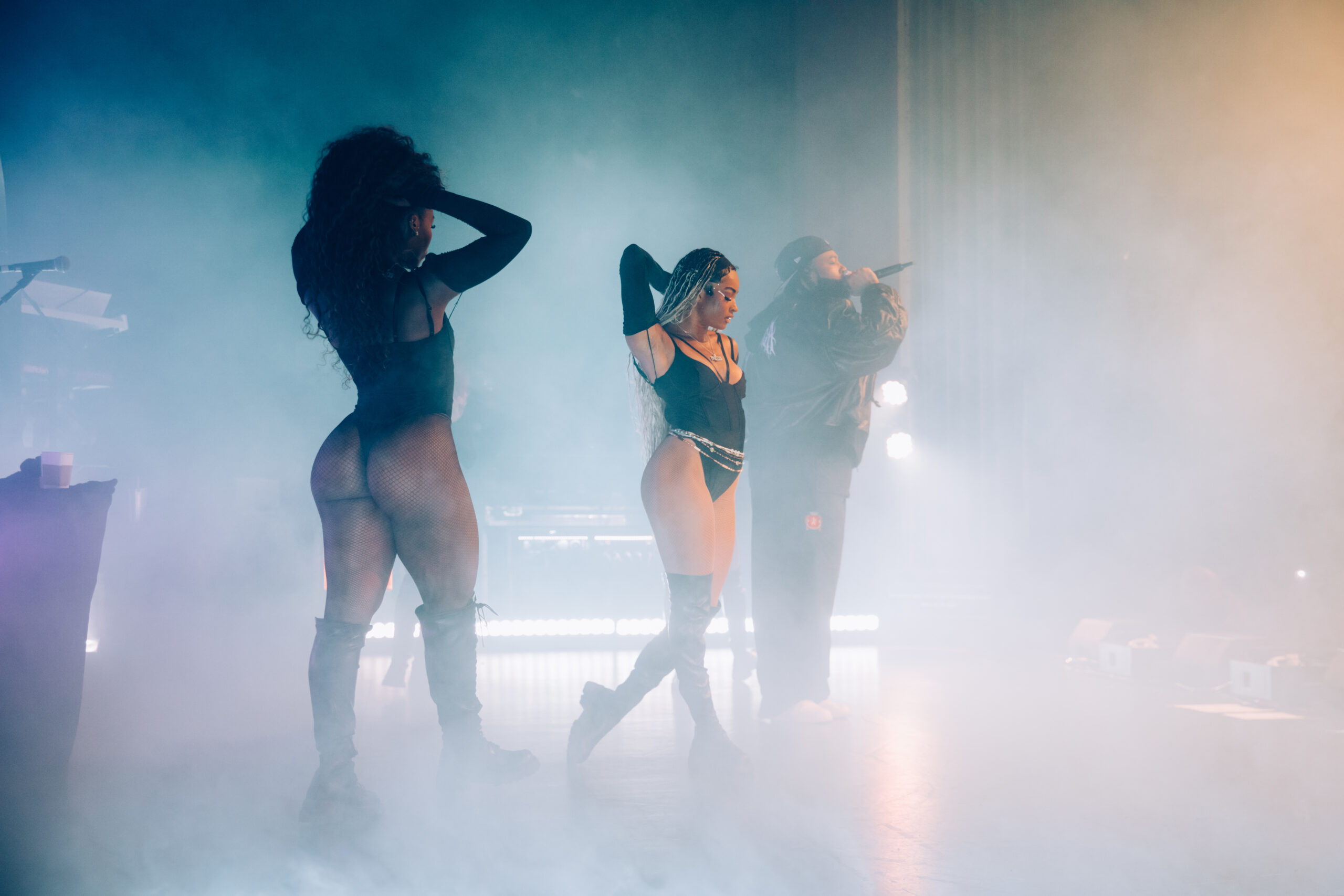 PND performs with Angel Girls on stage 