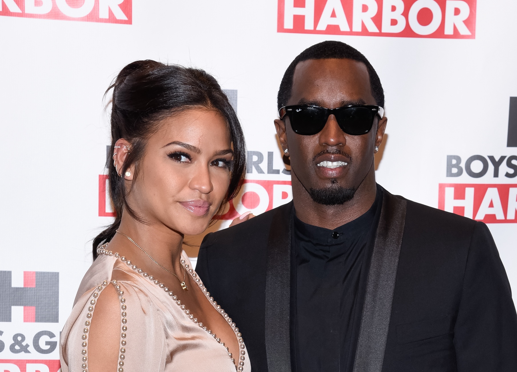 Cassie and Diddy at the Boys & Girls Harbor Salute To Achievement