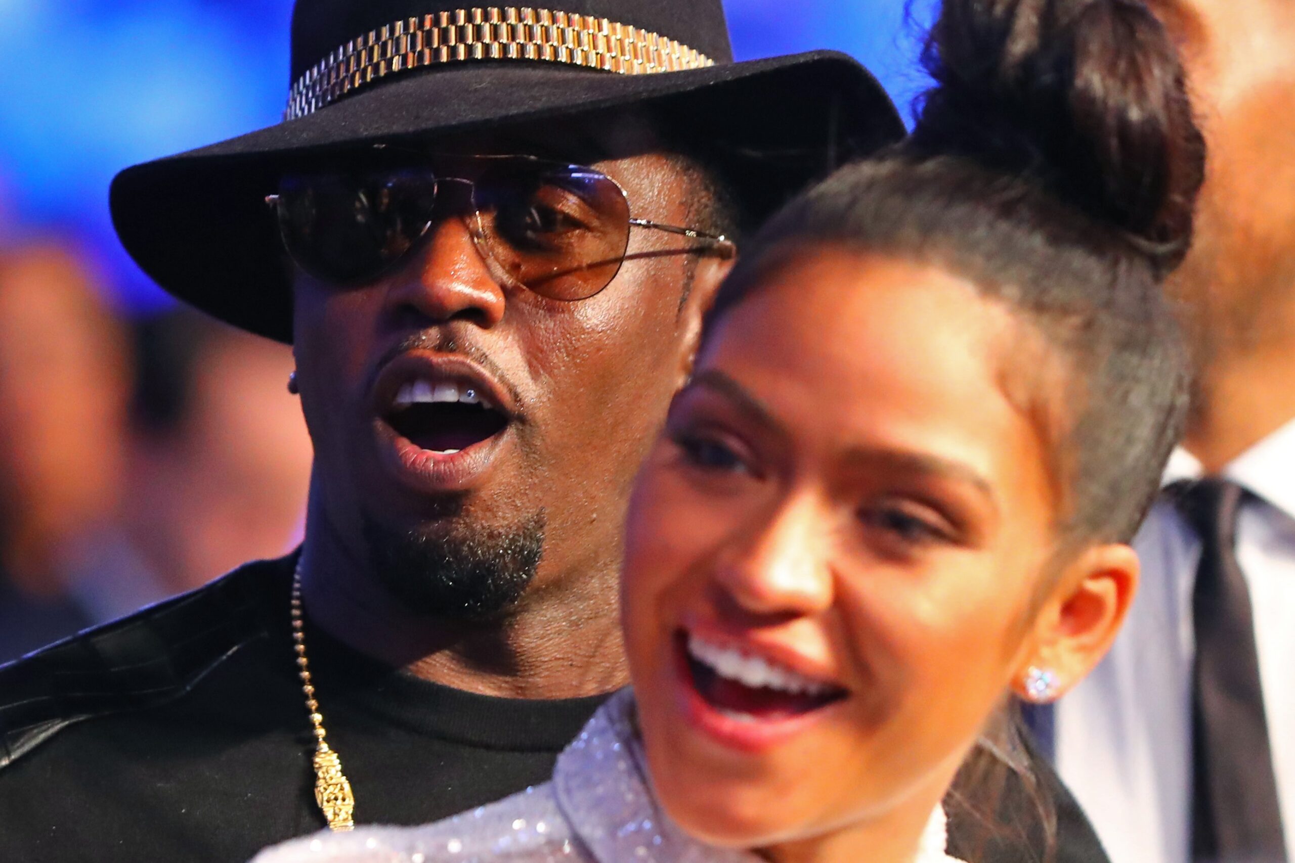 Diddy and Cassie at the <a href=