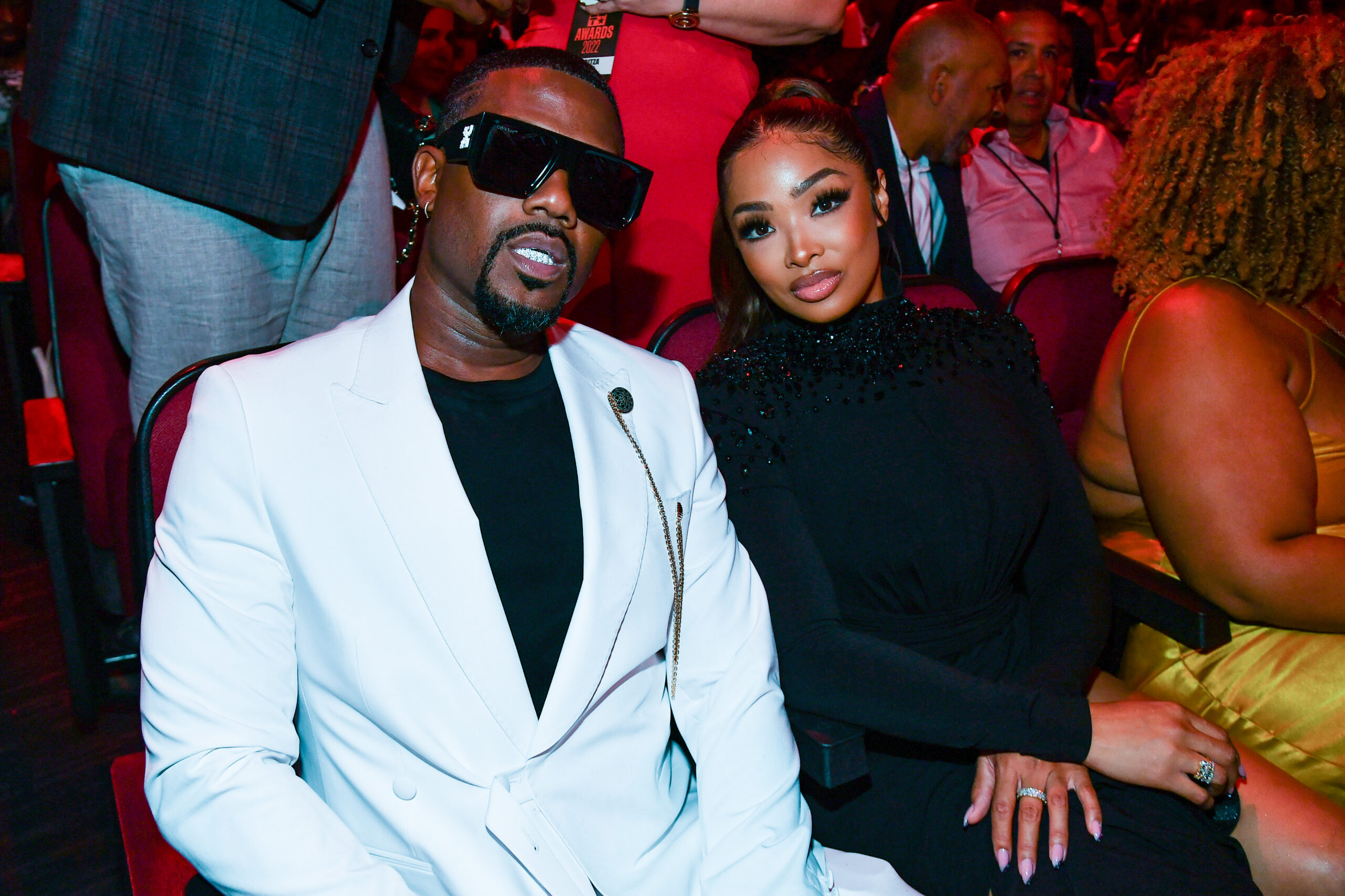Ray J and Princess Love at the 2022 BET Awards