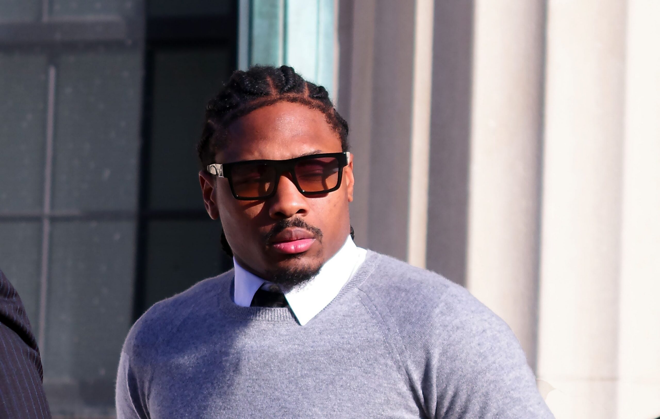 Stefon Diggs leaves Dedham District Court