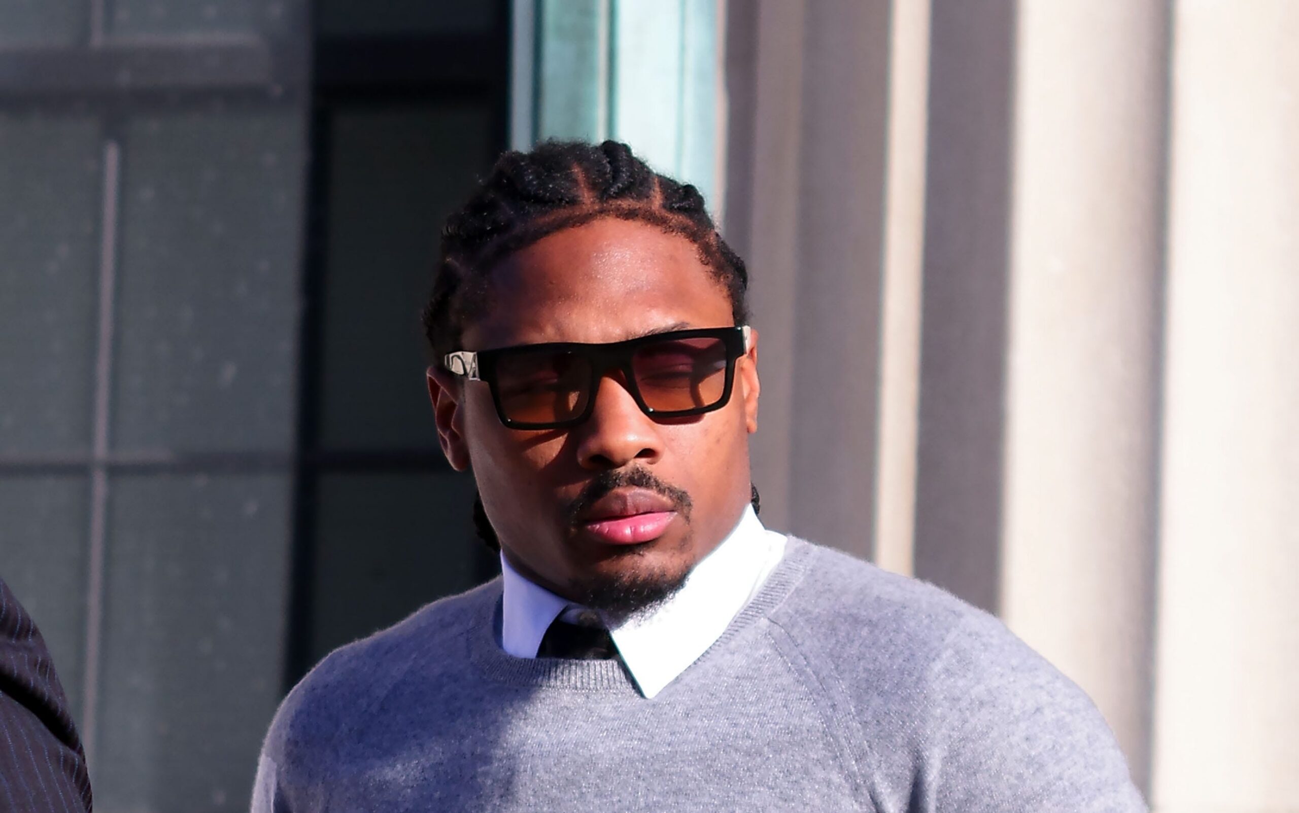 Stefon Diggs leaves Dedham District Court