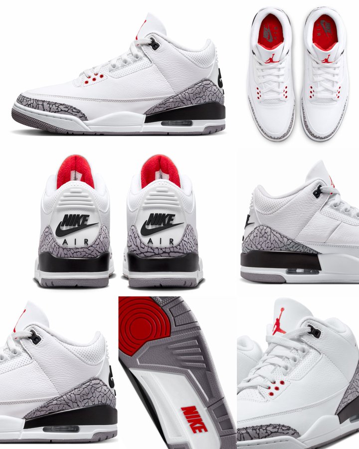 jordan 3 white cement