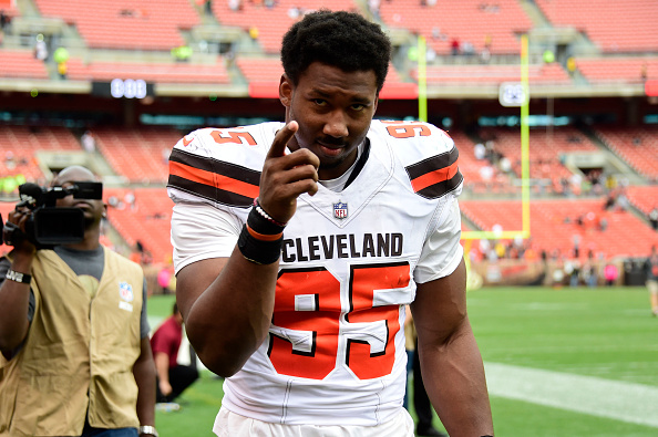 Browns' Myles Garrett Warns Redskins' Derrius Guice Of Mia Khalifa