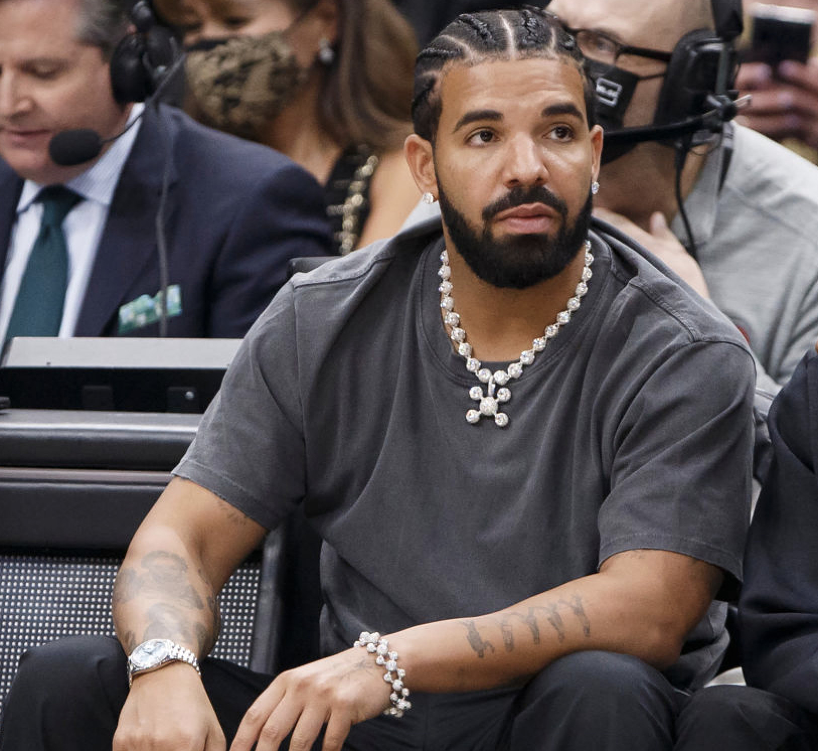 Drake Appears To Debut New Nike Sneaker Collab While Sitting