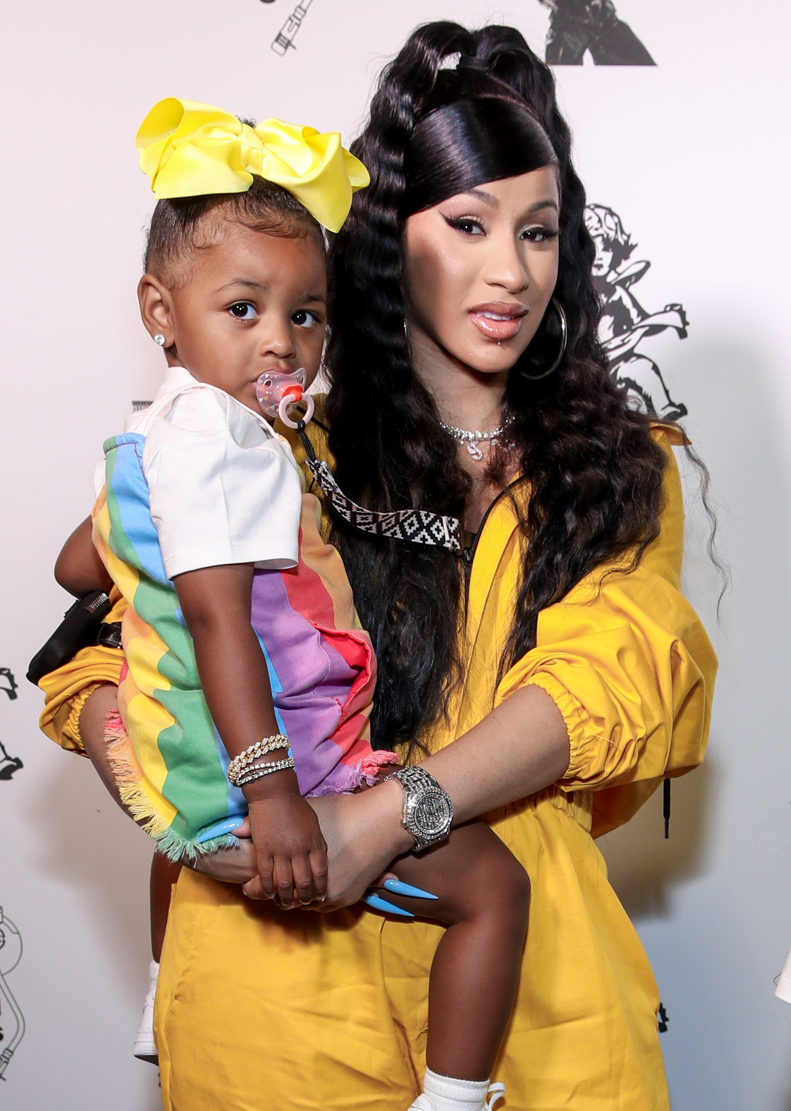 Cardi B And Daughter Kulture Twin In Adorable Witch Costumes For Halloween