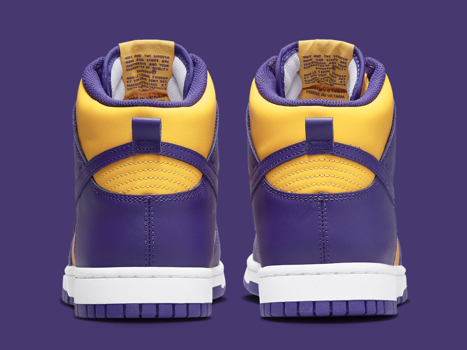 Nike Dunk High Lakers Release Date Revealed: Official Photos